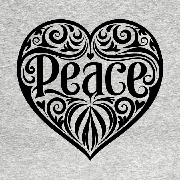 Peace Heart by Sanu Designs